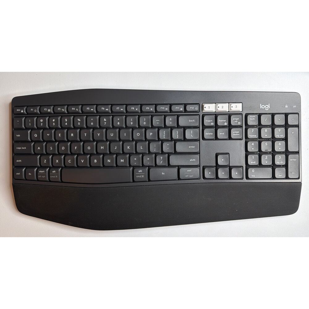 Logitech K850 Wireless Bluetooth Keyboard No Dongle Tested